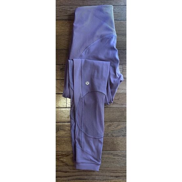 Lululemon Clear the court Leggings Figue Pink size 6 - Picture 11 of 12